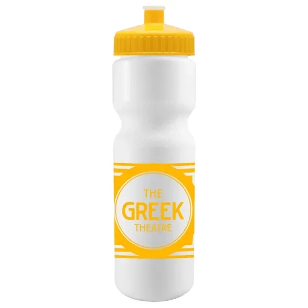 Cyclo-Cross 28oz Bike Bottle - White w/Push-Pull Lid - Cyclo-Cross 28oz Bike Bottle - White w/Push-Pull Lid - Image 1 of 14