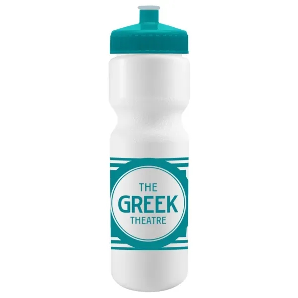 Cyclo-Cross 28oz Bike Bottle - White w/Push-Pull Lid - Cyclo-Cross 28oz Bike Bottle - White w/Push-Pull Lid - Image 3 of 14