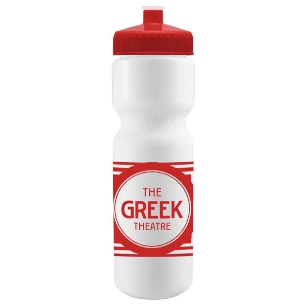 Cyclo-Cross 28oz Bike Bottle - White w/Push-Pull Lid - Cyclo-Cross 28oz Bike Bottle - White w/Push-Pull Lid - Image 4 of 14