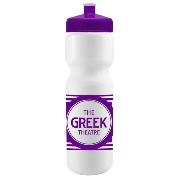 Cyclo-Cross 28oz Bike Bottle - White w/Push-Pull Lid - Cyclo-Cross 28oz Bike Bottle - White w/Push-Pull Lid - Image 6 of 14