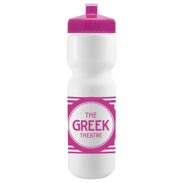 Cyclo-Cross 28oz Bike Bottle - White w/Push-Pull Lid - Cyclo-Cross 28oz Bike Bottle - White w/Push-Pull Lid - Image 7 of 14