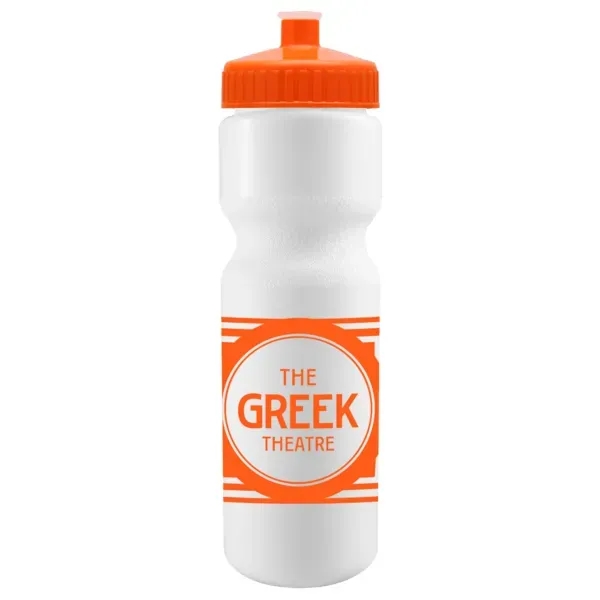 Cyclo-Cross 28oz Bike Bottle - White w/Push-Pull Lid - Cyclo-Cross 28oz Bike Bottle - White w/Push-Pull Lid - Image 8 of 14