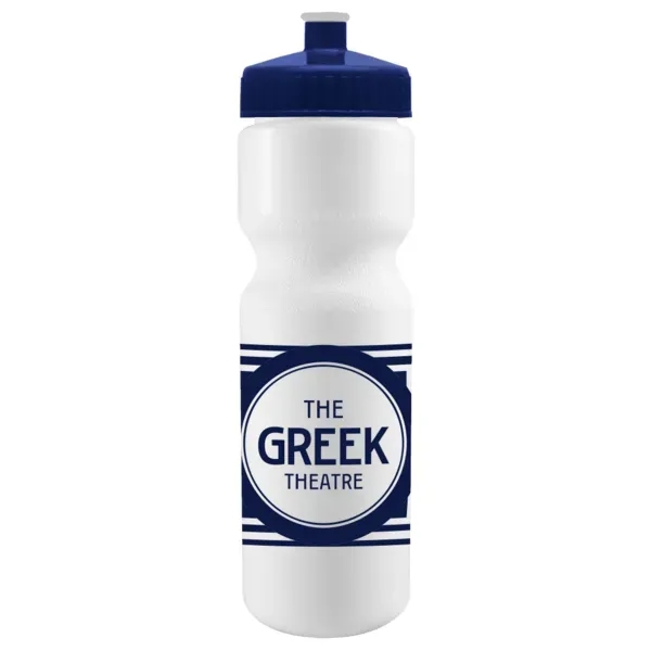 Cyclo-Cross 28oz Bike Bottle - White w/Push-Pull Lid - Cyclo-Cross 28oz Bike Bottle - White w/Push-Pull Lid - Image 9 of 14