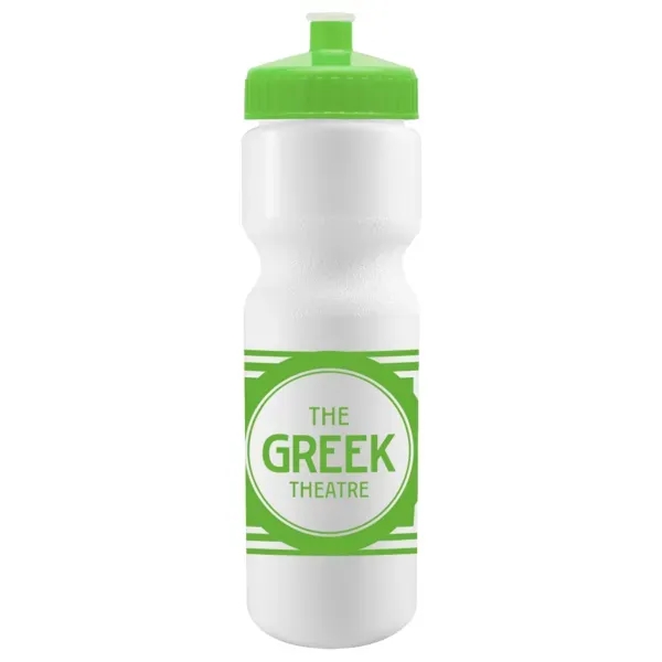 Cyclo-Cross 28oz Bike Bottle - White w/Push-Pull Lid - Cyclo-Cross 28oz Bike Bottle - White w/Push-Pull Lid - Image 10 of 14