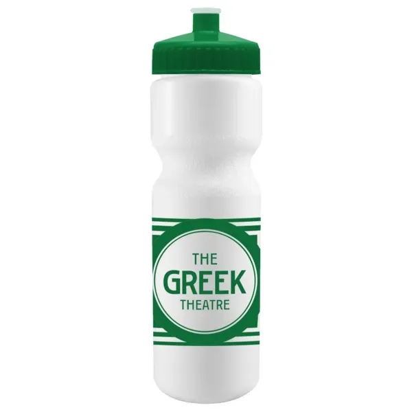 Cyclo-Cross 28oz Bike Bottle - White w/Push-Pull Lid - Cyclo-Cross 28oz Bike Bottle - White w/Push-Pull Lid - Image 13 of 14