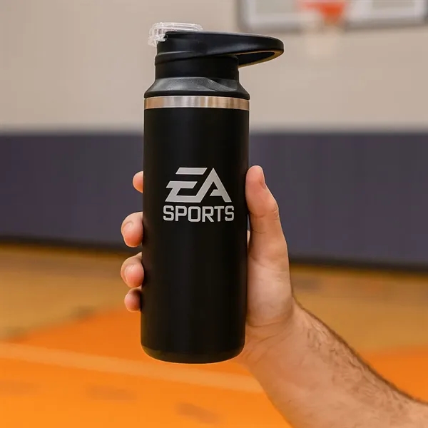 Della SS Water Bottle w/Handle & Flip Top - Della SS Water Bottle w/Handle & Flip Top - Image 6 of 13