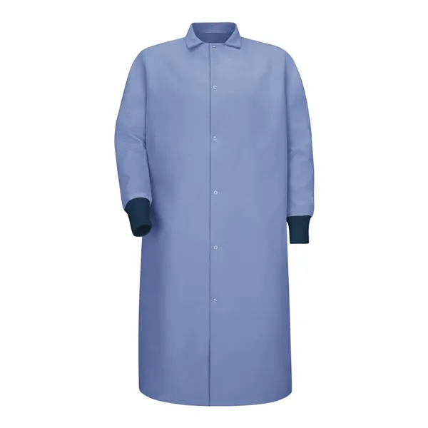 Red Kap Unisex Gripper-Front Pocketless Butcher Coat With... - Red Kap Unisex Gripper-Front Pocketless Butcher Coat With... - Image 2 of 8