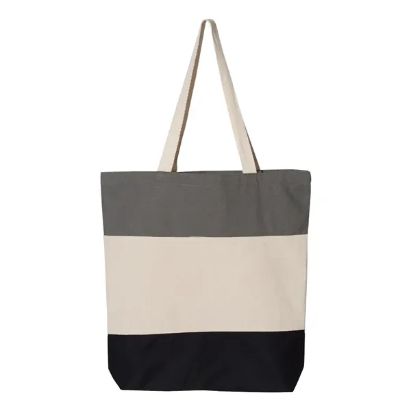 Custom Q-Tees 11L Tri-Color Tote