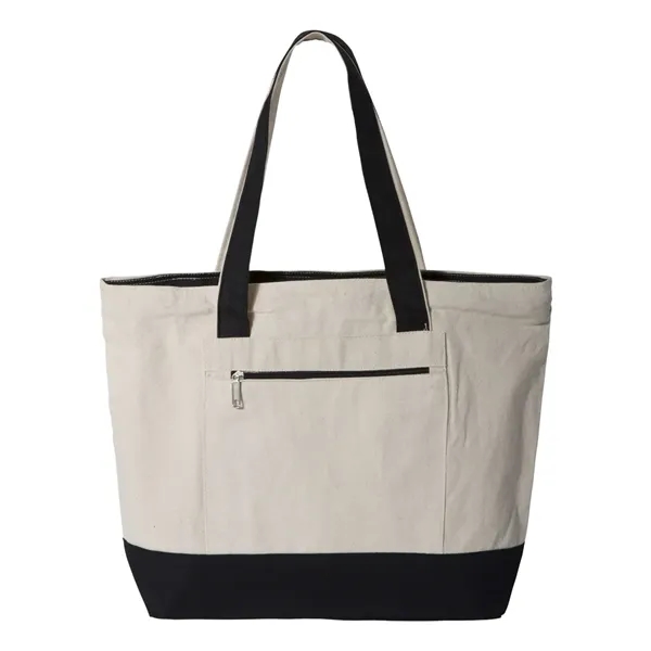 Custom Q-Tees 19L Zippered Tote