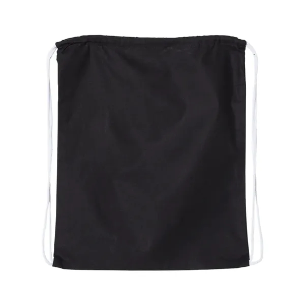 Custom Q-Tees Large Economical Cotton Drawstring Bag