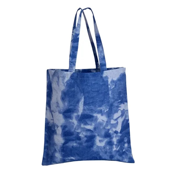 Q-Tees Tie-Dyed Canvas Tote Bag