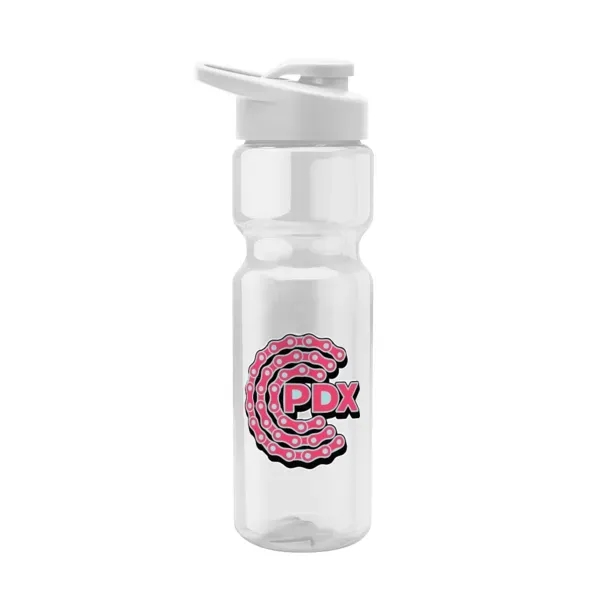Blazer 28oz Transparent Bike Bottle w/Drink-thru Lid