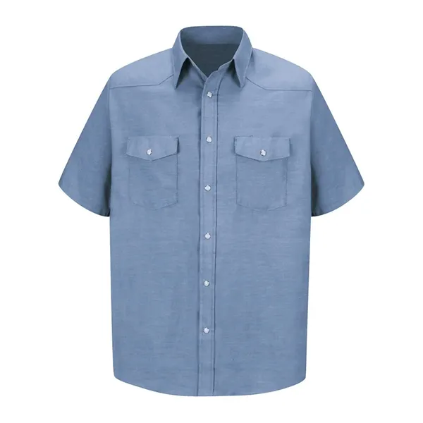 Red Kap Men's Deluxe Western Style Short Sleeve Shirt - Red Kap Men's Deluxe Western Style Short Sleeve Shirt - Image 0 of 2