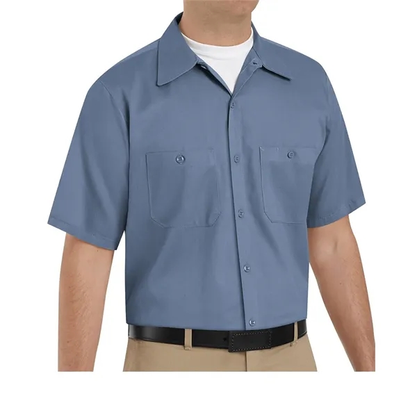 Red Kap Men's Tall Cotton Short Sleeve Uniform Shirt - Red Kap Men's Tall Cotton Short Sleeve Uniform Shirt - Image 0 of 10