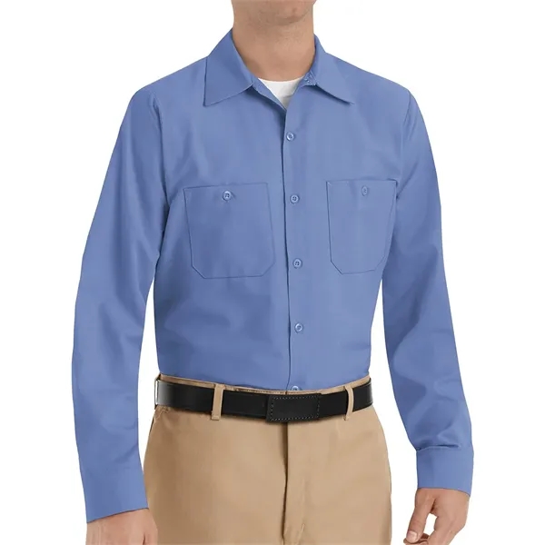 Red Kap Men's Industrial Long Sleeve Work Shirt - Red Kap Men's Industrial Long Sleeve Work Shirt - Image 0 of 58