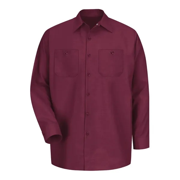 Red Kap Men's Industrial Long Sleeve Work Shirt - Red Kap Men's Industrial Long Sleeve Work Shirt - Image 5 of 58