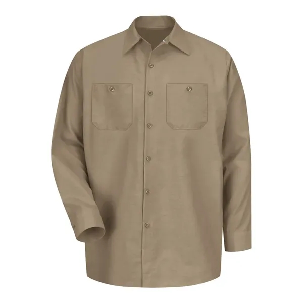 Red Kap Men's Industrial Long Sleeve Work Shirt - Red Kap Men's Industrial Long Sleeve Work Shirt - Image 22 of 58