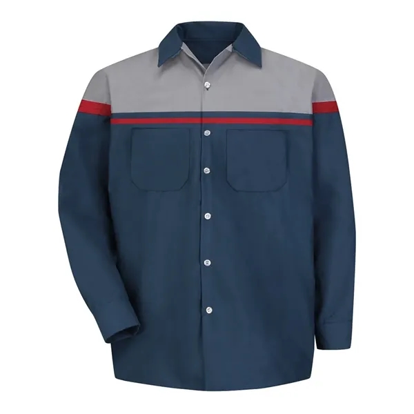 Red Kap Men's Tall Performance Tech Long Sleeve Shirt - Red Kap Men's Tall Performance Tech Long Sleeve Shirt - Image 0 of 2