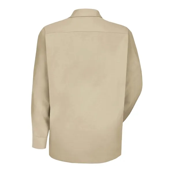 Red Kap Men's Specialized Pocketless Long Sleeve Work Shirt - Red Kap Men's Specialized Pocketless Long Sleeve Work Shirt - Image 6 of 10