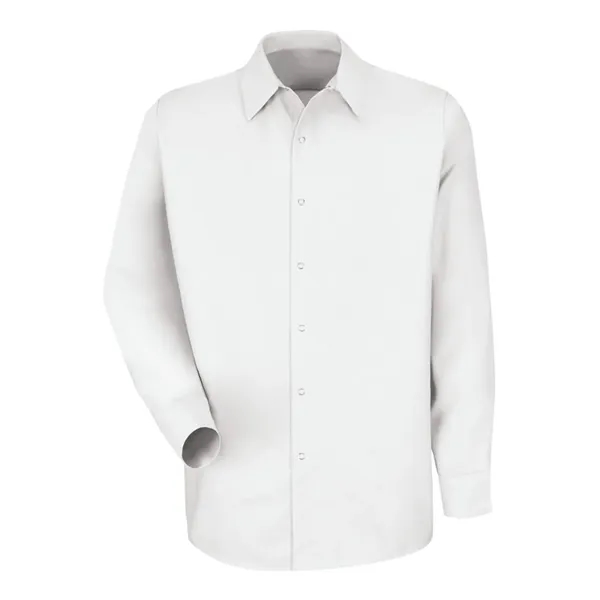 Red Kap Men's Specialized Pocketless Long Sleeve Work Shirt - Red Kap Men's Specialized Pocketless Long Sleeve Work Shirt - Image 9 of 10
