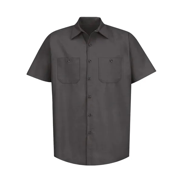Red Kap Men's Industrial Short Sleeve Work Shirt - Red Kap Men's Industrial Short Sleeve Work Shirt - Image 7 of 56