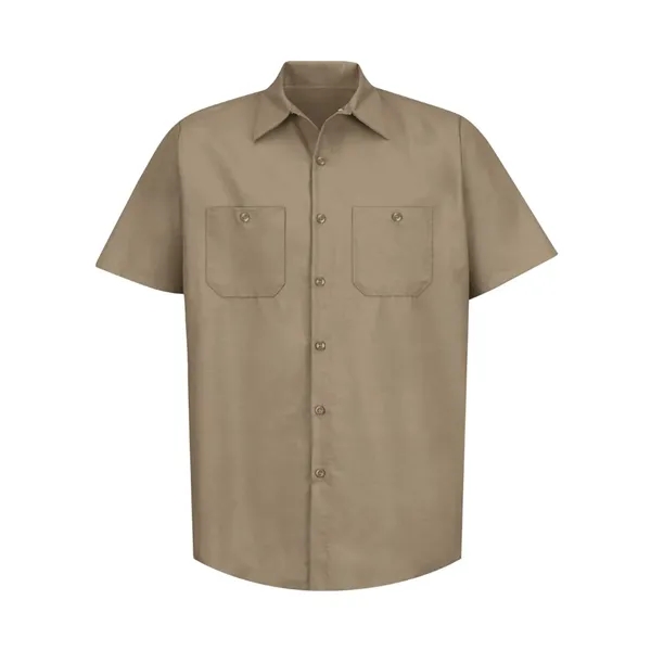 Red Kap Men's Industrial Short Sleeve Work Shirt - Red Kap Men's Industrial Short Sleeve Work Shirt - Image 20 of 56
