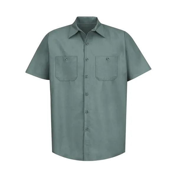 Red Kap Men's Industrial Short Sleeve Work Shirt - Red Kap Men's Industrial Short Sleeve Work Shirt - Image 25 of 56