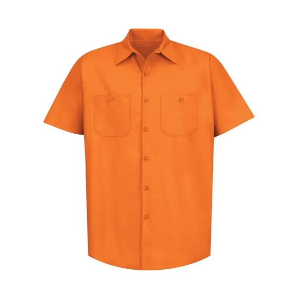 Red Kap Men's Industrial Short Sleeve Work Shirt - Red Kap Men's Industrial Short Sleeve Work Shirt - Image 36 of 56