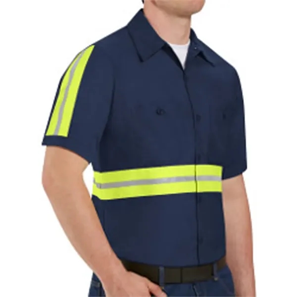 Red Kap Men's Enhanced Visibility Industrial Work Shirt - Red Kap Men's Enhanced Visibility Industrial Work Shirt - Image 0 of 8