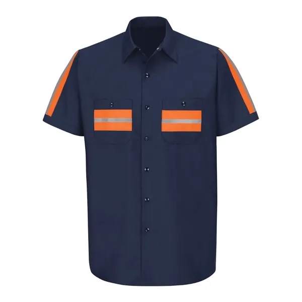 Red Kap Men's Enhanced Visibility Industrial Work Shirt - Red Kap Men's Enhanced Visibility Industrial Work Shirt - Image 5 of 8