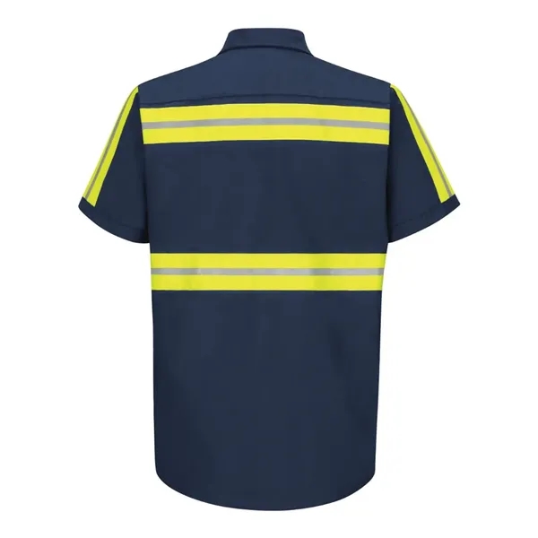 Red Kap Men's Enhanced Visibility Industrial Work Shirt - Red Kap Men's Enhanced Visibility Industrial Work Shirt - Image 8 of 8