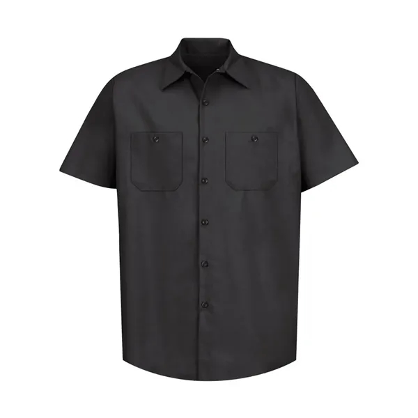 Red Kap Men's Tall Industrial Short Sleeve Work Shirt - Red Kap Men's Tall Industrial Short Sleeve Work Shirt - Image 1 of 42