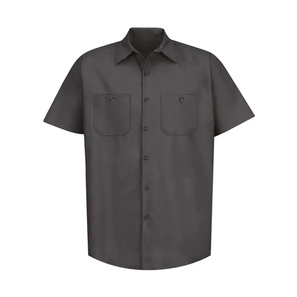 Red Kap Men's Tall Industrial Short Sleeve Work Shirt - Red Kap Men's Tall Industrial Short Sleeve Work Shirt - Image 6 of 42