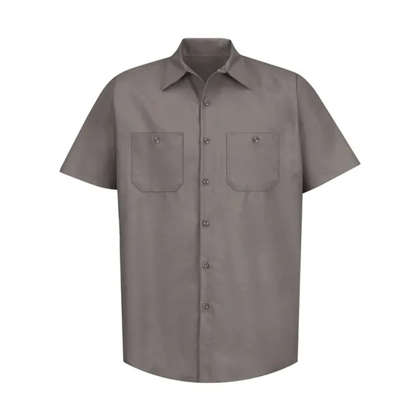 Red Kap Men's Tall Industrial Short Sleeve Work Shirt - Red Kap Men's Tall Industrial Short Sleeve Work Shirt - Image 13 of 42