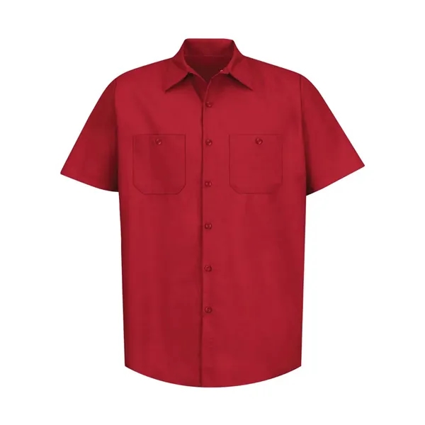 Red Kap Men's Tall Industrial Short Sleeve Work Shirt - Red Kap Men's Tall Industrial Short Sleeve Work Shirt - Image 36 of 42