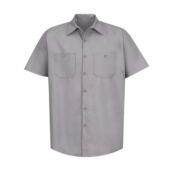 Red Kap Men's Tall Industrial Short Sleeve Work Shirt - Red Kap Men's Tall Industrial Short Sleeve Work Shirt - Image 39 of 42