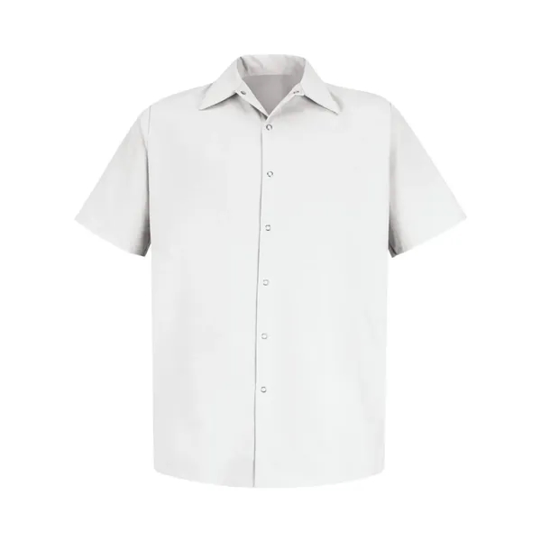 Red Kap Men's Specialized Short Sleeve Pocketless Work Shirt - Red Kap Men's Specialized Short Sleeve Pocketless Work Shirt - Image 0 of 10