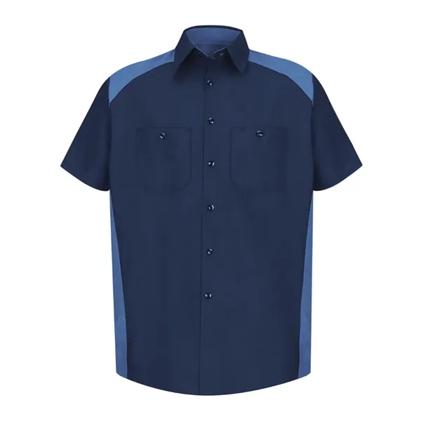 Red Kap Men's Short Sleeve Motorsports Shirt - Red Kap Men's Short Sleeve Motorsports Shirt - Image 7 of 10