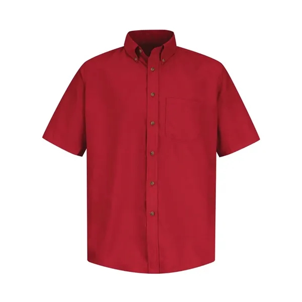 Red Kap Men's Poplin Short Sleeve Dress Shirt - Red Kap Men's Poplin Short Sleeve Dress Shirt - Image 12 of 18