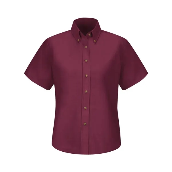 Red Kap Women's Poplin Dress Shirt - Extended Sizes - Red Kap Women's Poplin Dress Shirt - Extended Sizes - Image 3 of 12