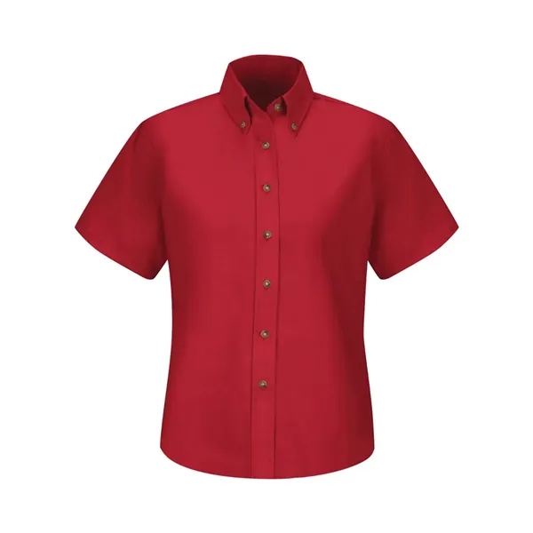 Red Kap Women's Poplin Dress Shirt - Extended Sizes - Red Kap Women's Poplin Dress Shirt - Extended Sizes - Image 9 of 12