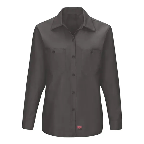 Red Kap Women's Long Sleeve Mimix Work Shirt - Red Kap Women's Long Sleeve Mimix Work Shirt - Image 3 of 10
