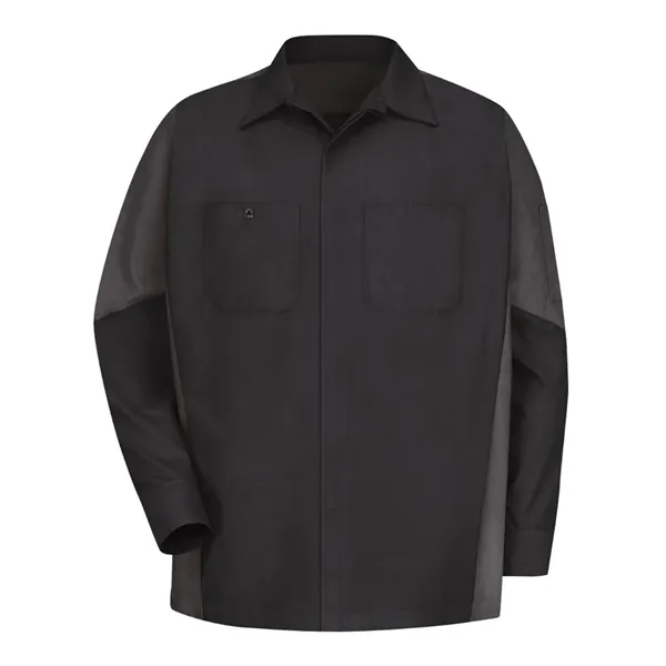 Red Kap Men's Long Sleeve Automotive Crew Shirt - Red Kap Men's Long Sleeve Automotive Crew Shirt - Image 3 of 17