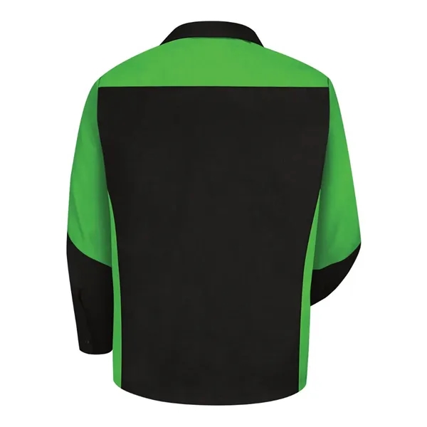 Red Kap Men's Long Sleeve Automotive Crew Shirt - Red Kap Men's Long Sleeve Automotive Crew Shirt - Image 6 of 17