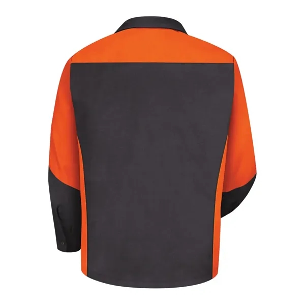 Red Kap Men's Long Sleeve Automotive Crew Shirt - Red Kap Men's Long Sleeve Automotive Crew Shirt - Image 13 of 17