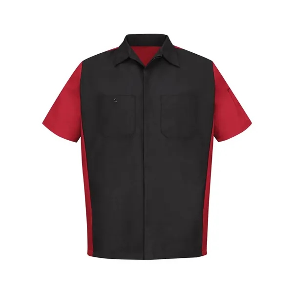 Red Kap Men's Short Sleeve Automotive Crew Shirt - Red Kap Men's Short Sleeve Automotive Crew Shirt - Image 7 of 18