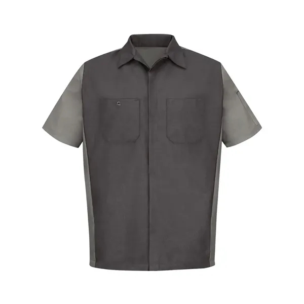 Red Kap Men's Short Sleeve Automotive Crew Shirt - Red Kap Men's Short Sleeve Automotive Crew Shirt - Image 11 of 18