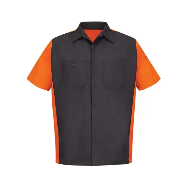 Red Kap Men's Short Sleeve Automotive Crew Shirt - Red Kap Men's Short Sleeve Automotive Crew Shirt - Image 13 of 18