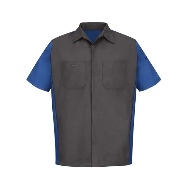 Red Kap Men's Short Sleeve Automotive Crew Shirt - Red Kap Men's Short Sleeve Automotive Crew Shirt - Image 15 of 18