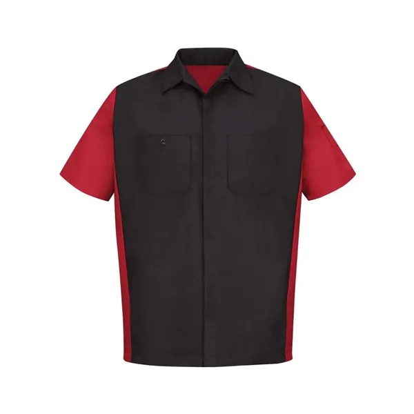 Red Kap Men's Tall Short Sleeve Automotive Crew Shirt - Red Kap Men's Tall Short Sleeve Automotive Crew Shirt - Image 5 of 16
